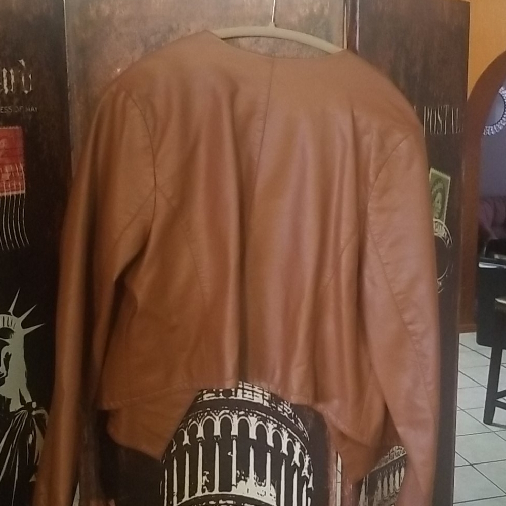 Lightweight Leather Jacket. Nwot - image 5